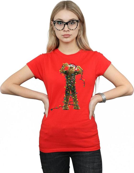 Image du produit Star Wars - T-shirt CHEWBACCA CHRISTMAS LIGHTS - Femme (S)