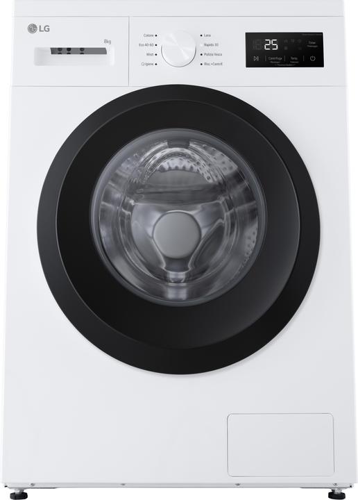 Image du produit LG Waschmaschine Weiss, 1400 Umin, A ITModell (8 kg, Gauche)
