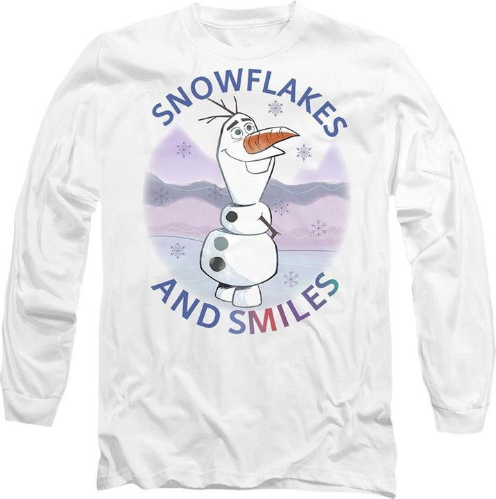 Immagine prodotto Disney Frozen Maglietta Olaf Fiocchi di Neve e Sorrisi Adulto Unisex (L)