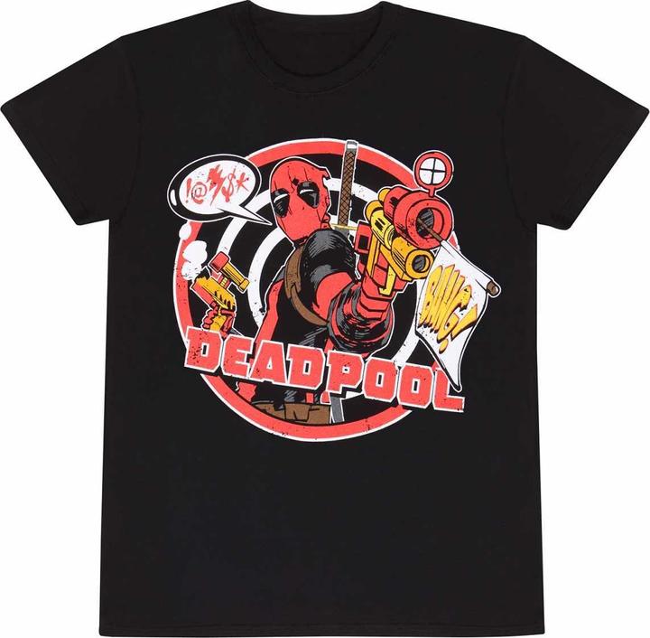Deadpool TShirt mit Abzeichen Erwachsene (XL)