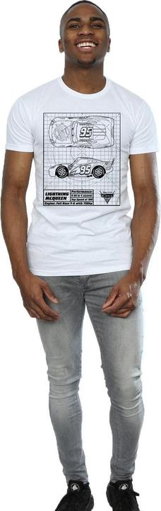 Immagine prodotto Cars Maglietta Saetta Mcqueen Planimetria Uomo (XL)