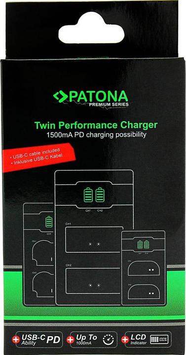 Image du produit Patona Chargeur Premium Twin. Fuji NP-W126 (Chargeur)