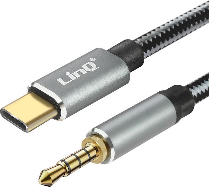 Produktbild LinQ USB-C Kabel / 4-poliger Klinkenstecker (1.50 m, 3.5mm Klinke (AUX))