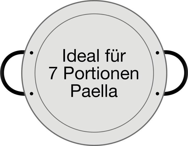 Produktbild All'Grill Paella-Pfanne Stahl poliert Ø 36 cm (36 cm, Paella Pfanne, Stahl)