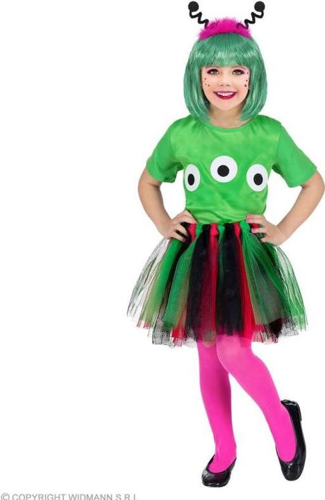 Image du produit Widmann ALIEN (T-shirt, Tutu, Haarreif mit Antennen), 110 cm / 3-4 Years (3, 4)
