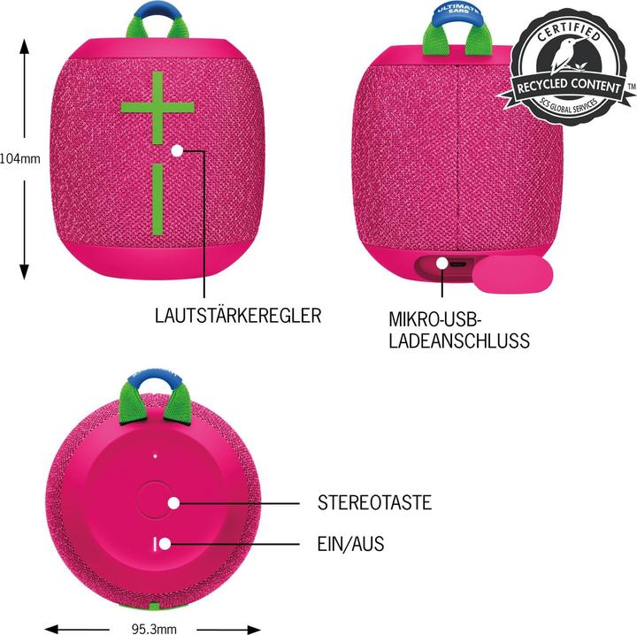 Produktbild UE Wonderboom 3 (14 h, Akkubetrieb, Stromversorgung über USB)