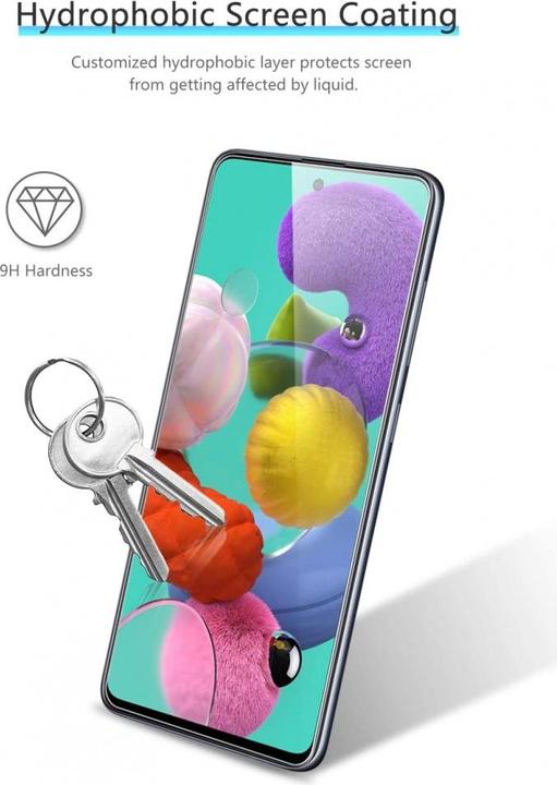 Produktbild Screenguard Samsung Galaxy A52 Panzerglas Schutzfolie Case Friendly Design (1 Stück, Samsung Galaxy A52)