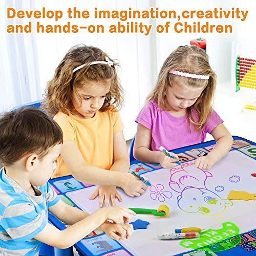 Actual product image Activity Board Water Doodle Mat Aqua Magic Doodle Painting Mat 100 * 78cm XL Aqua Drawing Painting Mat (100 x 78 cm)