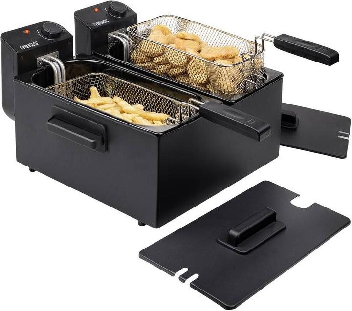 Productafbeelding Princess Roestvrijstalen dubbele friteuse