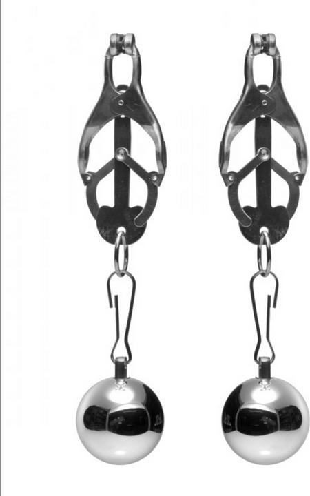 Actual product image Master Series Deviant Monarch Weighted Nipple Clamps