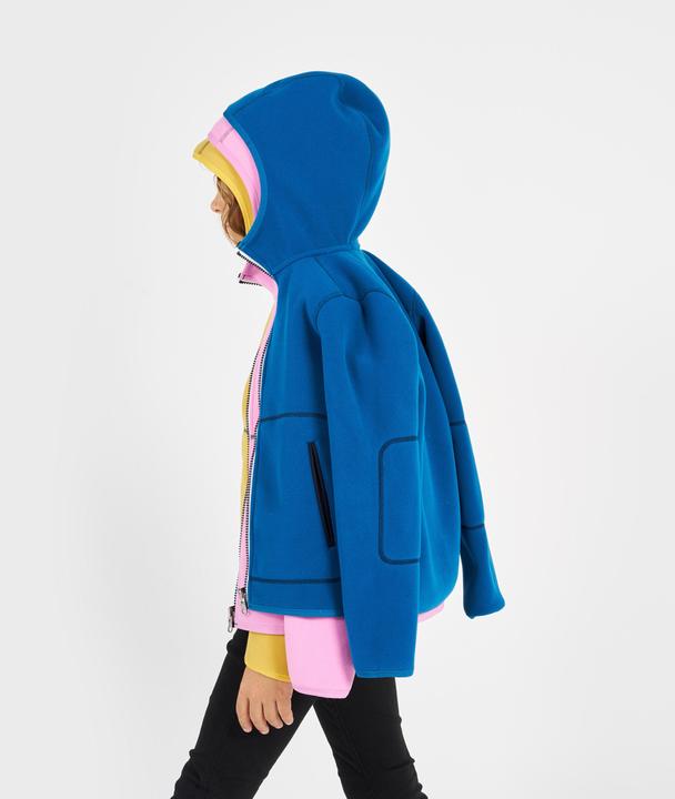 Image du produit Tribord Veste polaire voile enfants réversible chaud 500 bleu marine/bleu (116)