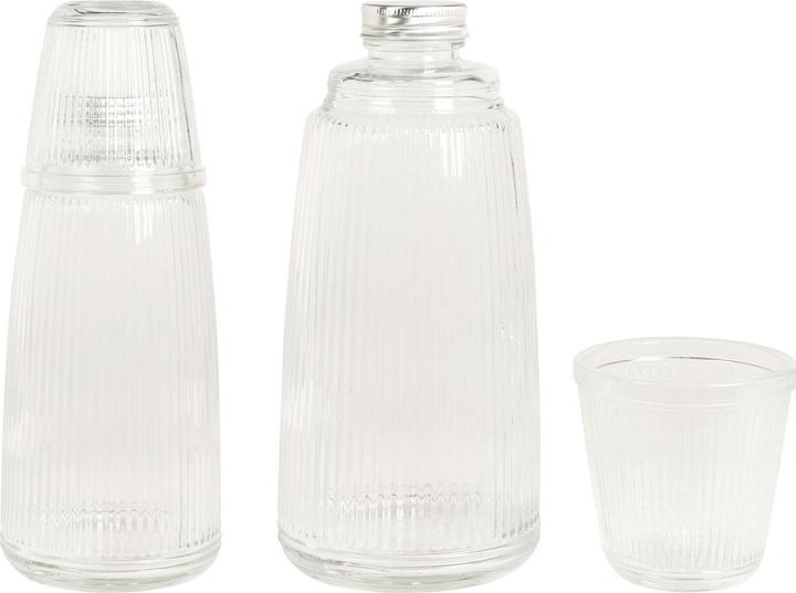Actual product image Excellent Houseware Glass bottle with drinking glass, 1 litre, set of 2 (1 l)