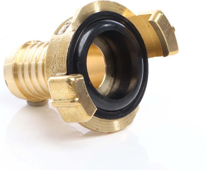 Immagine prodotto Wiltec Bocchetta in ottone DN20 (3/4") raccordo per tubo flessibile attacco rapido (Fascetta stringitubo, 20 mm)