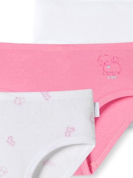 Image du produit Schiesser Lot de 3 slips/caleçons Kids Girls à fines côtes en coton organique (98, Lot de 3)