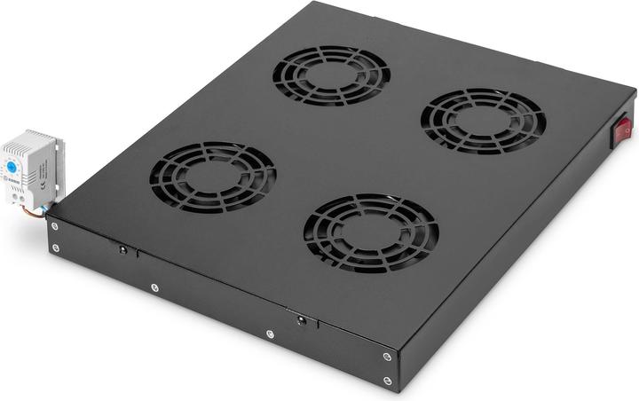 Actual product image Digitus DN-19 FAN-4-HO-SW Rack-mount ventilation unit 4 fans, black