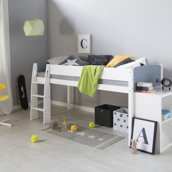 Produktbild Homestyle4u Hochbett Spielbett Kinderbett mit Leiter (90 x 200 cm)
