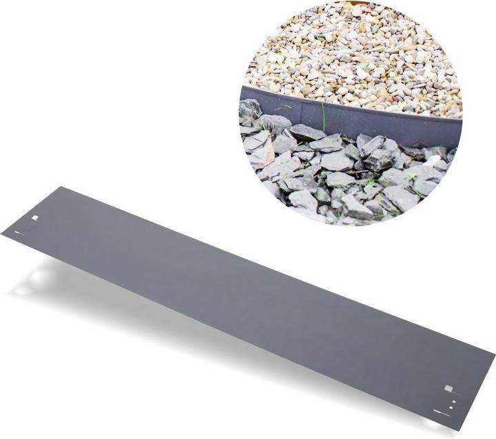 Actual product image Green Split Lawn Edging Metal Height 13.5-18.5 | Bed Edging | Bed Surrounding | Bed Edging (18.50 cm)