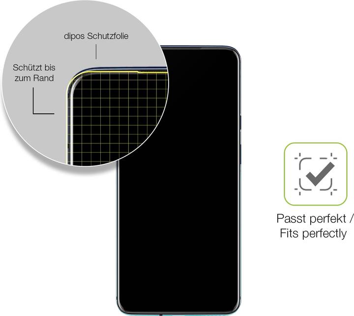 Immagine prodotto Dipos Full-Cover Pellicola Protettiva opaco (1 Pezzo/i, OnePlus 7T Pro)
