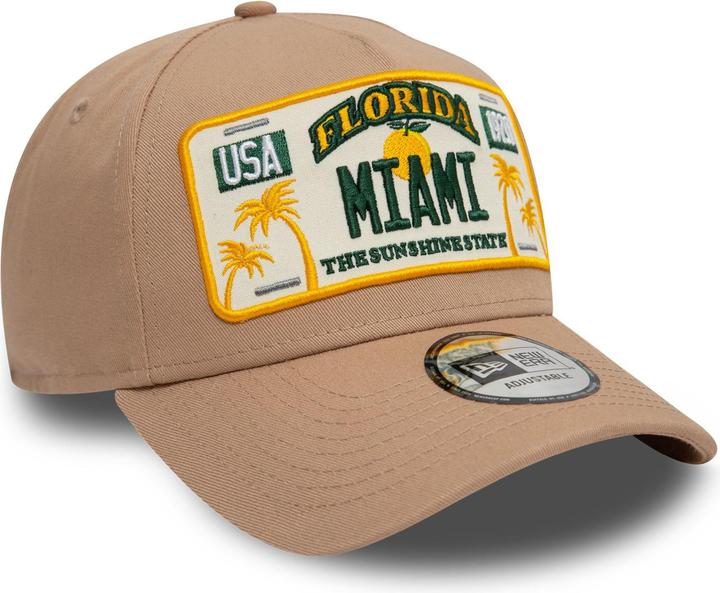 Immagine prodotto New Era E-Frame Snapback Cap - PLATE Florida Miami (Taglia unica)