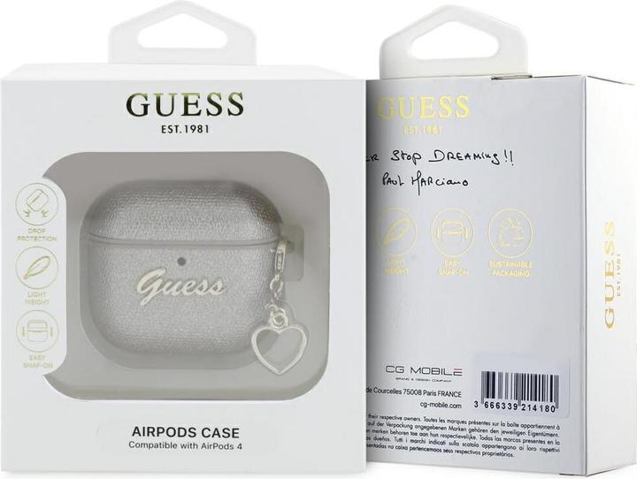 Immagine prodotto Guess Metallic Script Charm Case for AirPods 4 - Gold