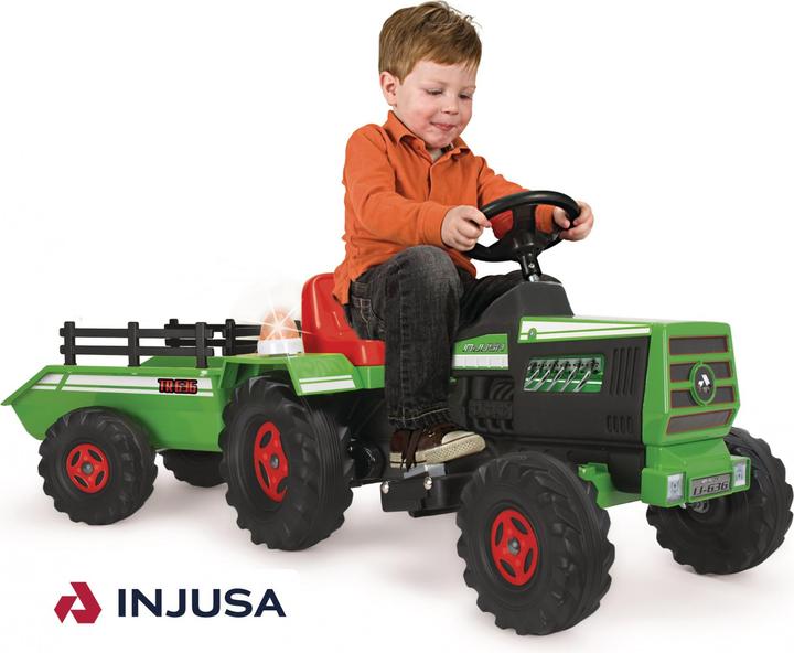 Injusa Accu Tractor 6V 136x52x50Cm (6 V)
