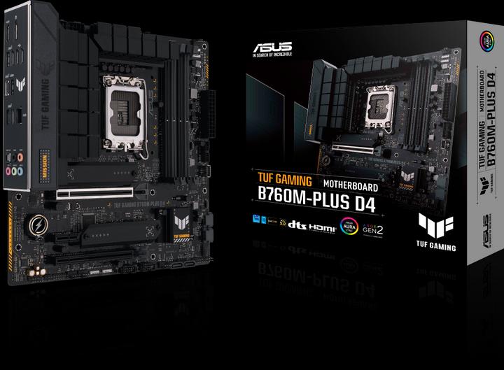 Productafbeelding ASUS MB TUF GAMING B760M-PLUS (Intel,1700,DDR5,mATX) (LGA 1700, Intel B760, mATX)
