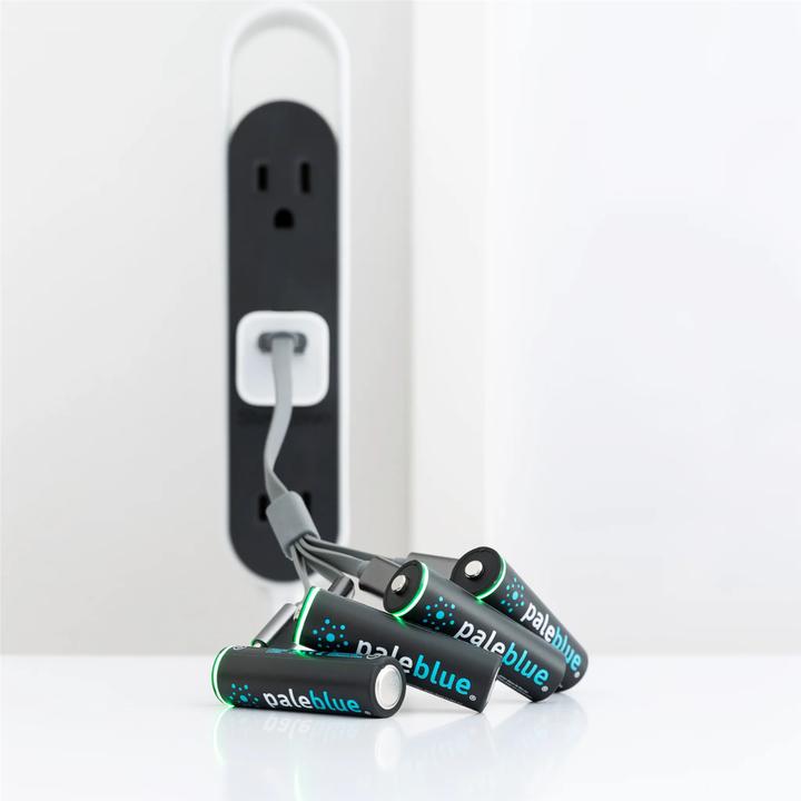 Actual product image Pale Blue AA USB-C (4 pcs., AA, 1700 mAh)