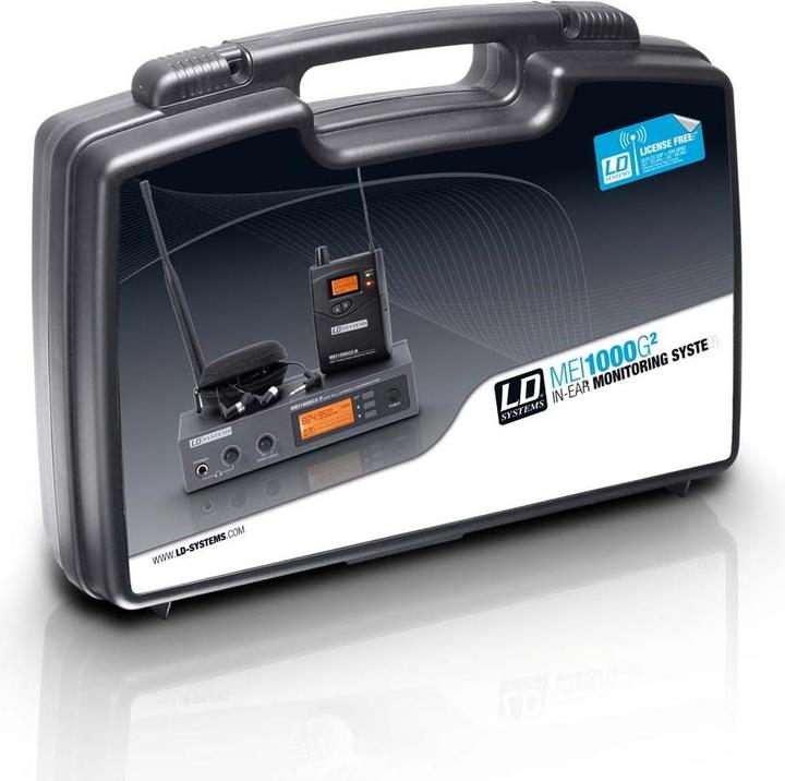 Produktbild LD Systems MEI 1000 G2 B5 BUNDLE - In-Ear Monitoring System drahtlos mit 2 x Belt Pack und 2 x In-Ear-Kopfhörer (In-Ear System)