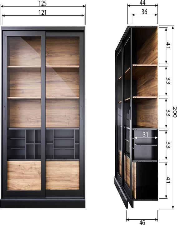 Actual product image Woood James (200 x 125 x 47 cm)