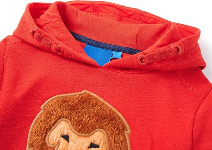 Produktbild VidaXL Kinder-Kapuzenpullover Rot 128,Material: 92 % Baumwolle. 8 (128)