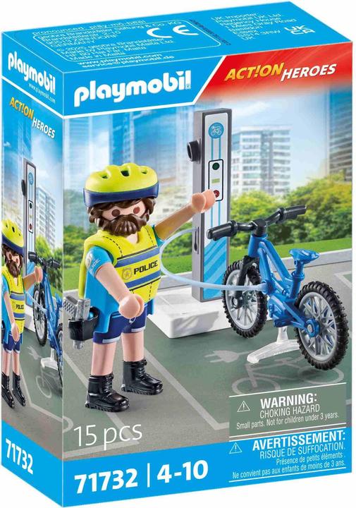 Actual product image Playmobil Police bicycle patrol (71732, Playmobil Action Heroes)