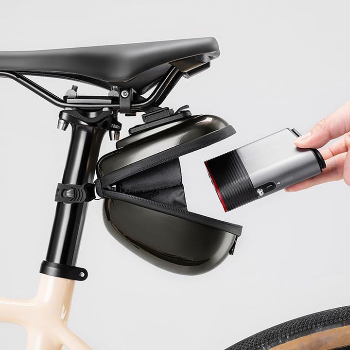 Immagine prodotto Rockbros Rigid Hard Shell Compact Saddle Bag 0.4l - Black (0.40 l, Borsa telaio)
