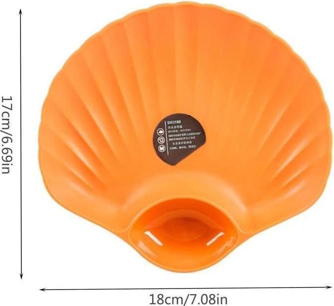 Produktbild JTI Teller mit separatem Sossenfach - Orange (1 x)