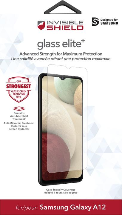 Actual product image Zagg InvisibleShield Glass Elite+ Samsung (e) (1 Piece, Samsung Galaxy A12)
