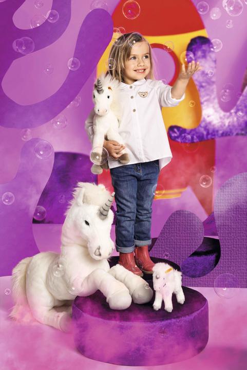 Actual product image Steiff Starly Schlenker unicorn lying (70 cm)