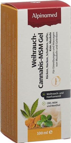 Immagine prodotto Alpinamed Gel MSM all'incenso e alla cannabis (1 x, 200 ml, 280 g)