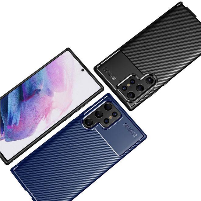 Produktbild MU Style Carbon Fiber TPU Softcase Series (Samsung Galaxy S22 Ultra)