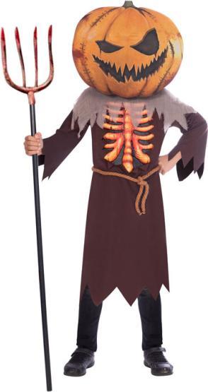 Actual product image Amscan Children's costume Scary Pumpkin Big Head10-12years (10, 11, 12)