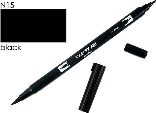 Image du produit Tombow Stylo à double brosse ABT (Noir, 1 x)