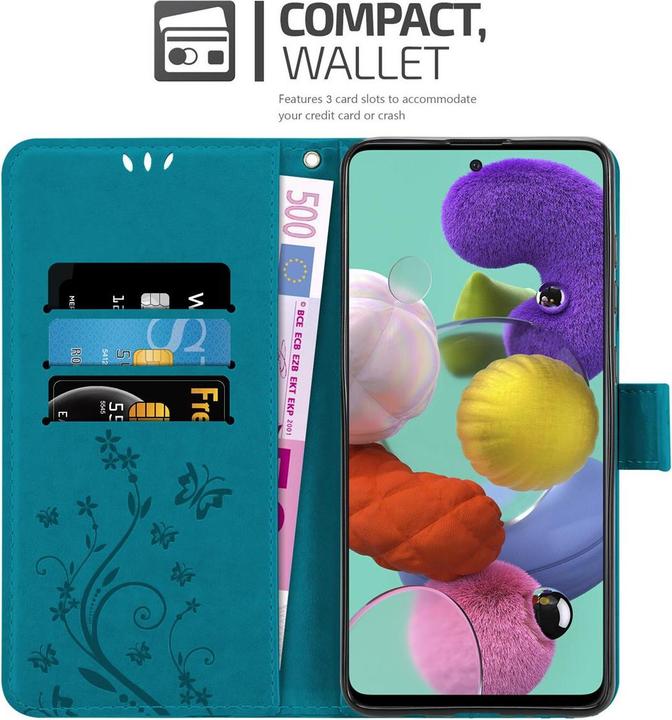 Image du produit Cadorabo Couverture du livre de fleurs (Samsung Galaxy A51 5G)