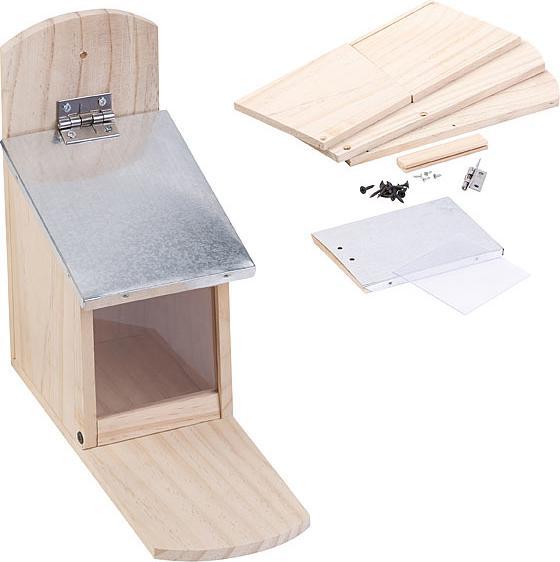 Image du produit Royal Gardineer Lot de 2 mangeoires pour écureuils résistantes aux intempéries, toit métallique, en kit