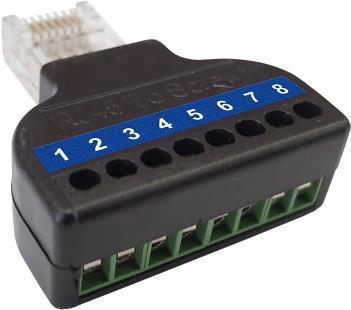Actual product image Wantec Splitter 2wIP for 4 lines/only 5627 usable - Black