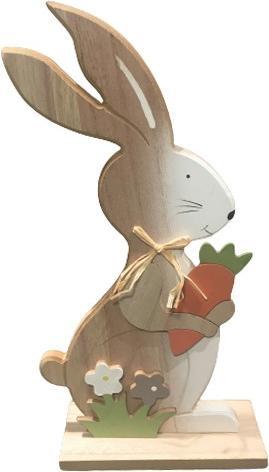 Actual product image Bekos Leo - Large Wooden Easter Bunny to Place