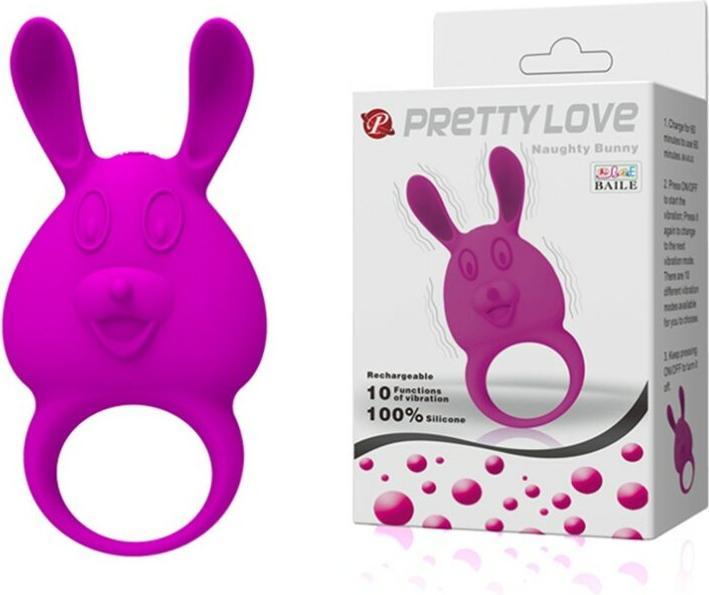 Actual product image Pretty Love Stimulierende Zunge Vibrierender Penisring (4 cm)
