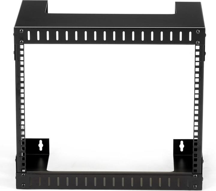 Produktbild StarTech 8HE 19 Zoll Open Frame Geräte Rack Wandmontagefähig - 30cm Tief - Wall Mount Rack aus Stahl (8 HE, 19 Zoll Rack)