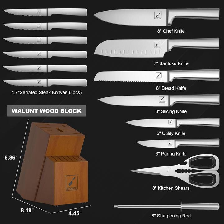 Actual product image Imarku Kitchen knife set