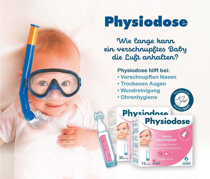 Image du produit Physiodose Solution saline physiologique (15 pièce(s))