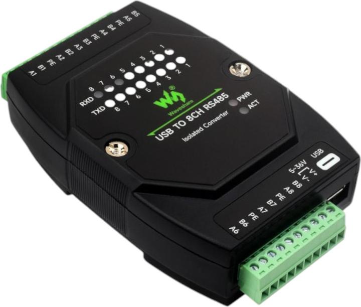 Image du produit WaveShare Convertisseur USB vers RS485 8 canaux