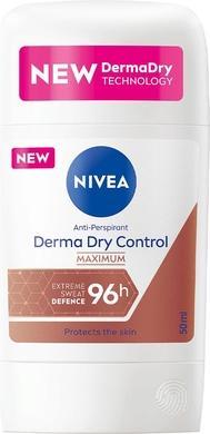 NIVEA Derma Dry Control Antiperspirant Stick 50ml (Stick, 50 ml)