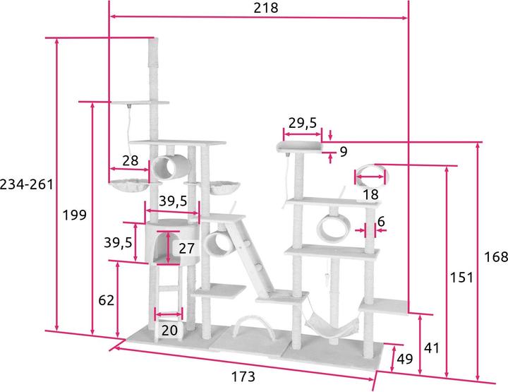 Immagine prodotto tectake Snooky (234 cm, Nero)